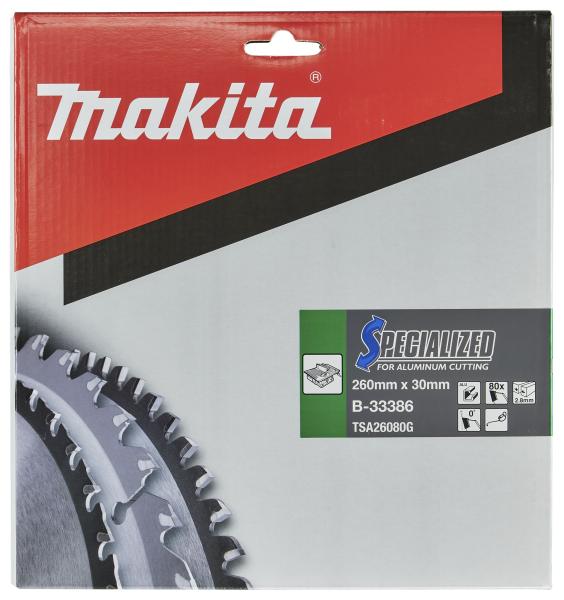 Makita B-33386 SPECIALIZED Sägeb.260x30x80Z