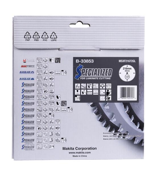 Makita B-33853 SPECIALIZED Sägeb.216x30x72Z