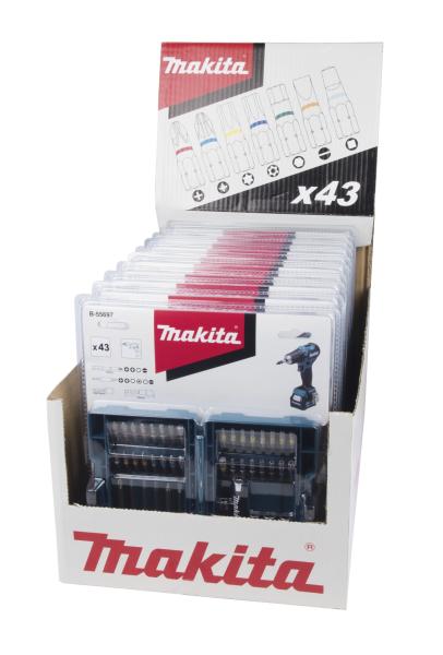 Makita B-55697 Steckschlüssel-Bit-Set 43-tlg.