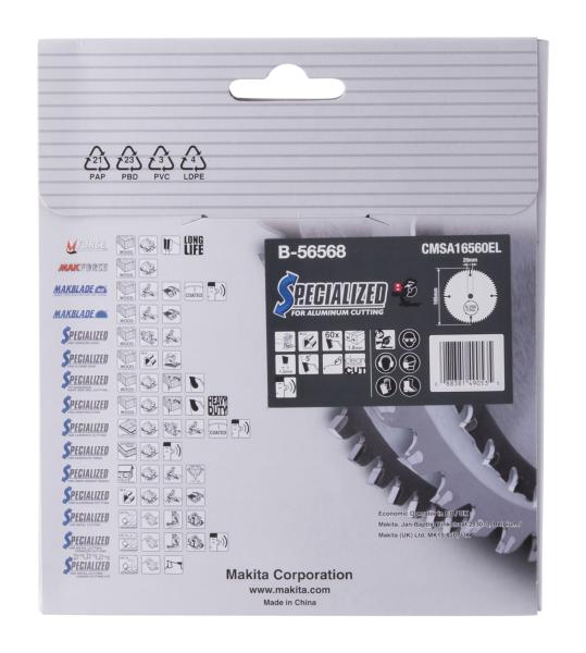 Makita B-56568 SPECIALZED Sägeb. 165x20x60Z