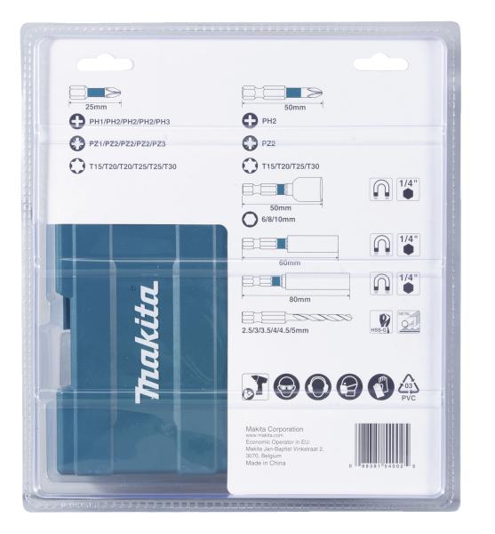 Bohrer-Bit-Set 33-tlg. Impact Black