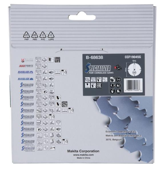 Sägeblatt 190x1,45x30, 45Z EFFICUT