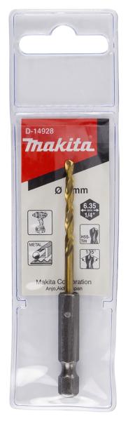 Bohrer 3mm 1/4" HSS-TiN