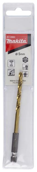 Makita D-14962 Bohrer 5mm 1/4" HSS-TiN