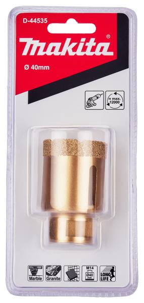 Makita D-44535 Diamant-Hohlbohrkrone 40 mm