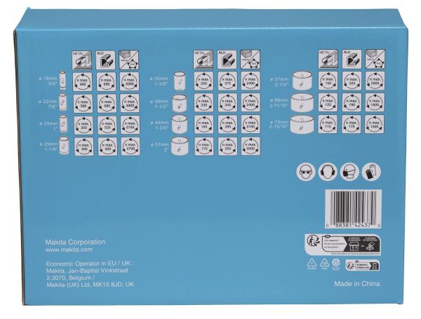 Makita D-47298 Lochsägen-Set Sanitär 14-teilig HSS-BiM