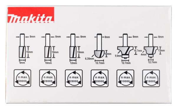 Makita D-53540 Fräser-Set 8mm
