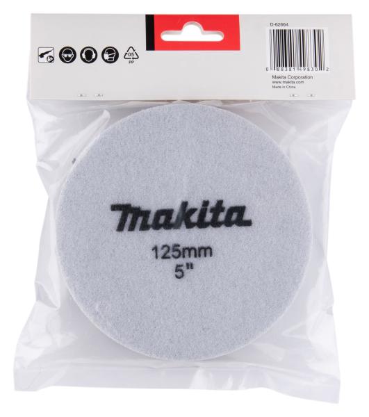 Makita D-62664 Polierpad schwarz D 125 mm