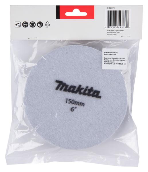 Makita D-62670 Polierpad schwarz D 150 mm