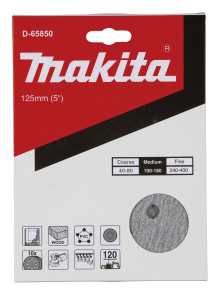 Makita D-65850 Schleifscheibe P120 125mm Klett