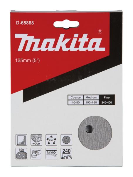 Makita D-65888 Schleifscheibe P240 125mm Klett