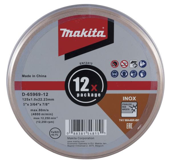 Makita D-65969-12 Trennscheibe INOX 125x1,0mm