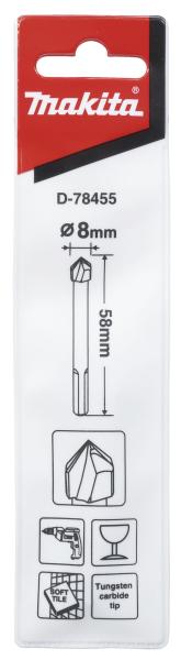 Makita D-78455 Glas-/ Fliesenbohrer 8 mm