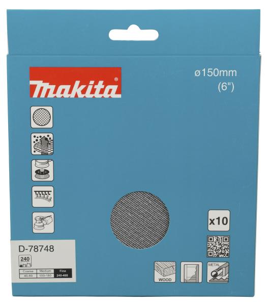 Makita D-78748 Netzschleifmittel A240 150mm Klett