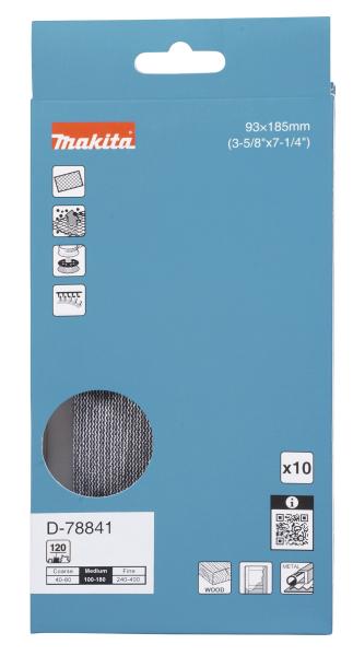 Makita D-78841 Netzschleifmittel A120 93x185mm Klett