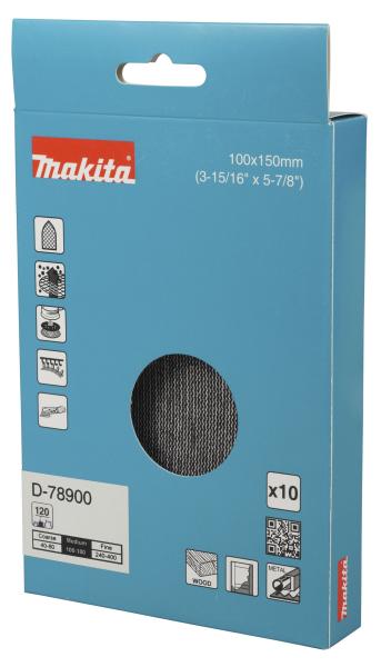 Makita D-78900 Netzschleifmittel A120 100x150mm Klett
