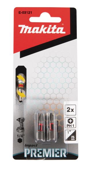 Makita E-03121 Torsion Bit PH1 Impact Premier