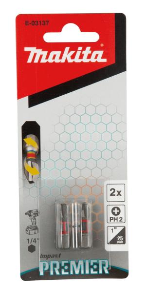 Makita E-03137 Torsion Bit PH2 Impact Premier
