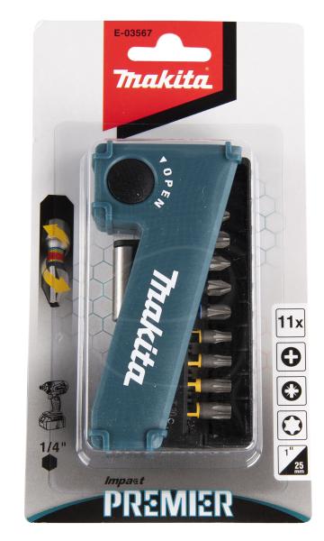 Makita E-03567 Torsion Bit-Set 11-tlg. Impact Premier