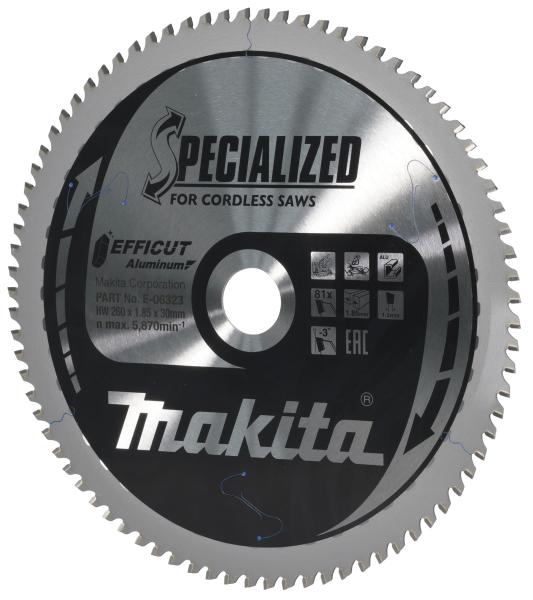 Sägeblatt 260x1,5x30, 81Z EFFICUT