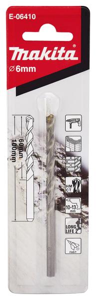 Makita E-06410 Steinbohrer 6x100mm
