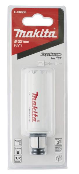 Makita E-06650 Lochsäge 22mm Ezychange TCT Hartmetall