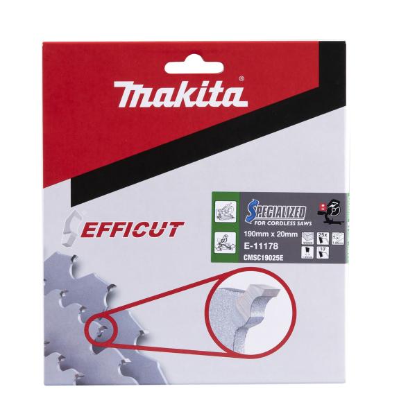 Makita E-11178 Sägeblatt 190x1,85x20, 25Z EFFICUT