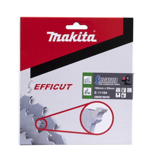 Makita E-11184 Sägeblatt 190x1,85x20, 45Z EFFICUT