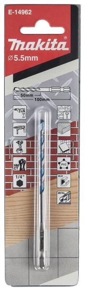 Multibohrer 1/4" 5,5x100mm