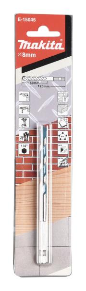 Makita E-15045 Multibohrer 1/4" 8x120mm