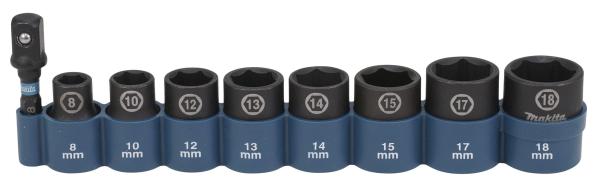 IMPACT BLACK Schlagnuss-Set 9-tlg. 3/8"