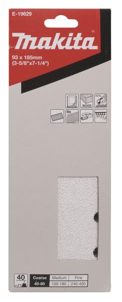 Schleifpapier P40 93x185mm Klett