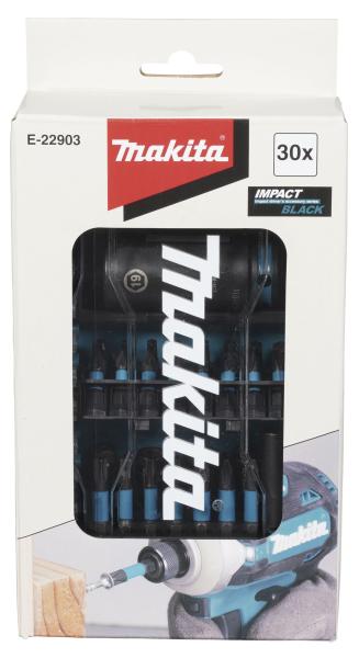 Makita E-22903 Bit-Schlagnuss-Set 30-tlg. Impact Black