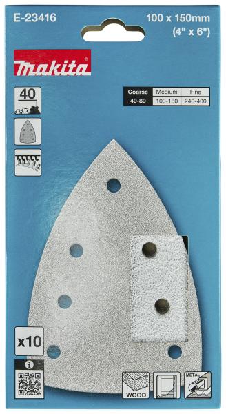 Makita E-23416 Schleifpapier A40 100x150mm Klett