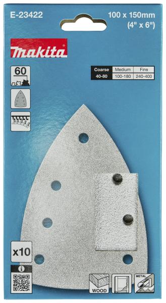 Makita E-23422 Schleifpapier A60 100x150mm Klett