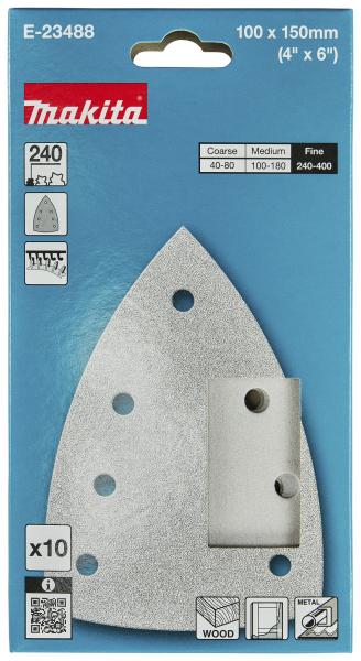 Makita E-23488 Schleifpapier A240 100x150mm Klett