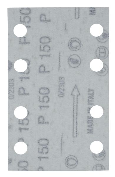 Schleifpapier A150 80x130mm Klett