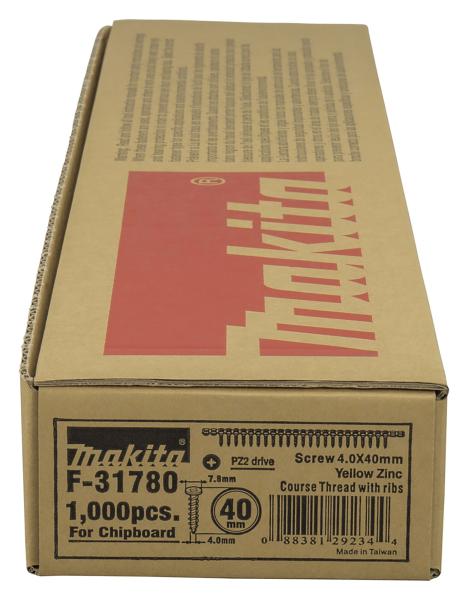 Makita F-31780 Schnellbauschrauben Spanplatten 4,0x40mm