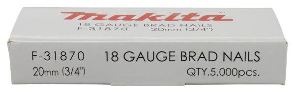 Stauchkopfnagel 20mm 18Ga