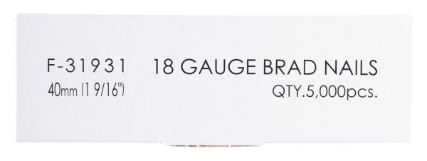 Stauchkopfnagel 40mm 18Ga