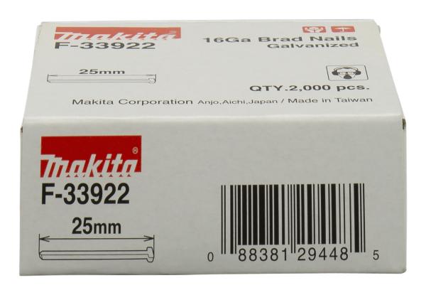 Makita F-33922 Stauchkopfnägel 25mm 16Ga