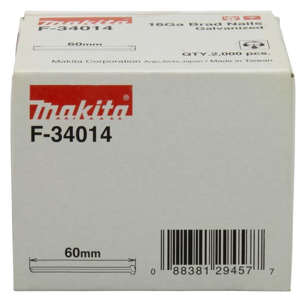 Makita F-34014 Stauchkopfnägel 60mm 16Ga