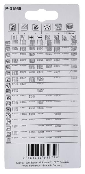 Makita P-31566 Stichsägeblatt HC19R bi Laminat