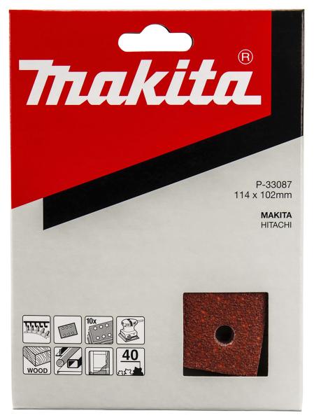 Schleifpapier P40 102x114mm Klett