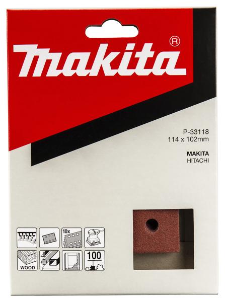 Schleifpapier P100 102x114mm Klett