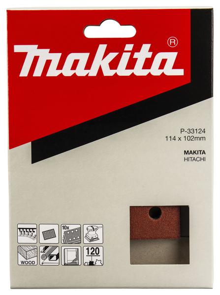 Schleifpapier P120 104x112mm Klett