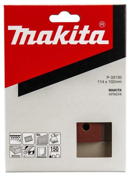 Schleifpapier P150 102x114mm Klett