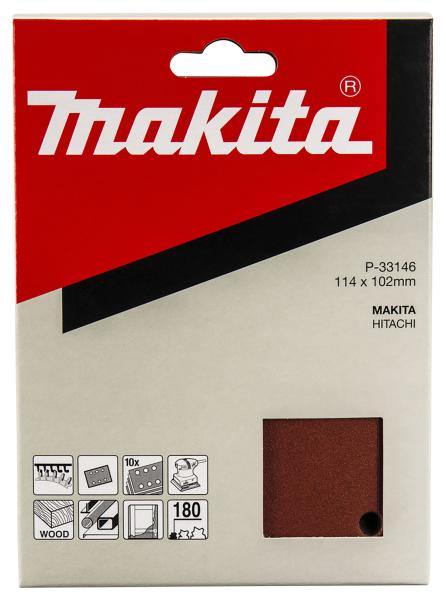 Schleifpapier P180 102x114mm Klett