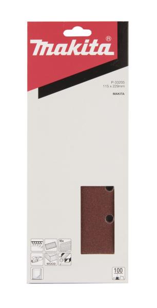Makita P-33205 Schleifpapier P100 115x229mm Klett