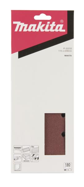 Makita P-33233 Schleifpapier P180 115x229mm Klett